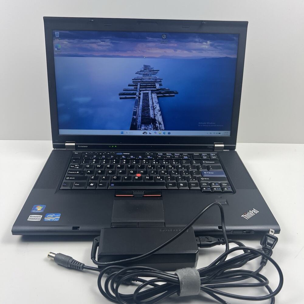 Lenovo ThinkPad T520 Intel i7-2640M 8GB 320GB HDD Win 11 w/ Charger|ELP59, READ